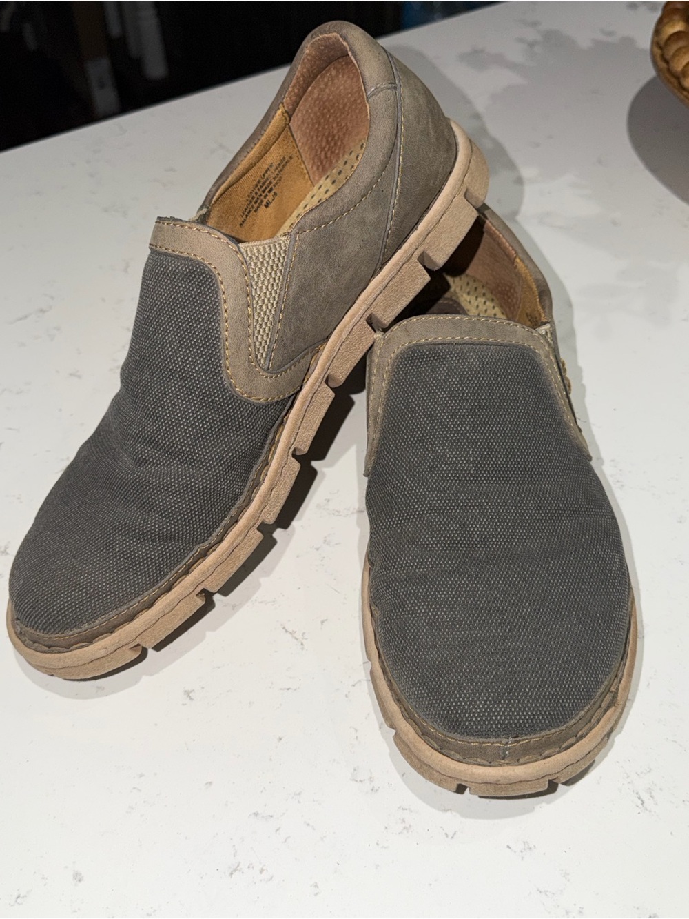 Born Men's Slip-On Casual Shoes in Dark Blue Gray - Size 11/44